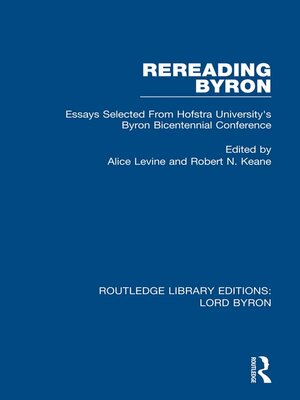 cover image of Rereading Byron